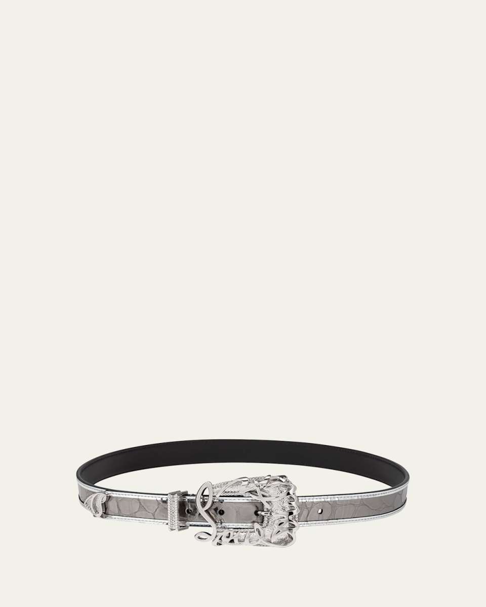 Giddy Belt in Embossed Leather